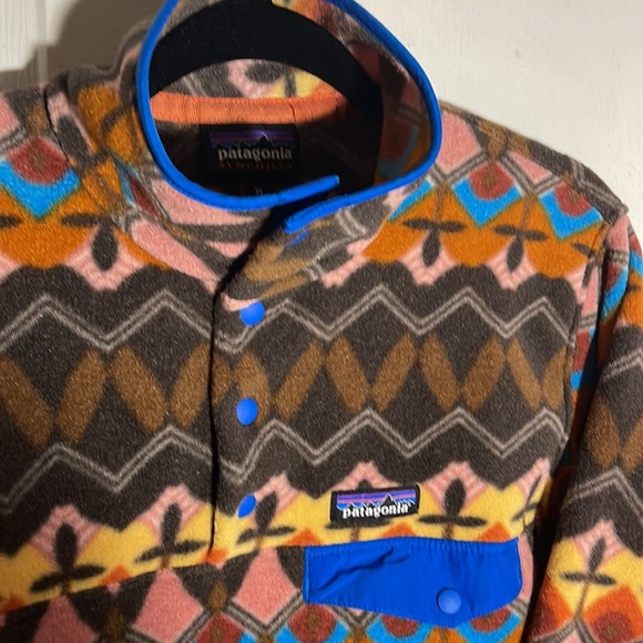 Patagonia Synchilla Snap-T Fleece Pullover Companions Big Anthos Pink XS - Picture 5 of 10